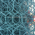 Warna Hijau Hexagonal Hole PVC Gabion Boxes Bersalut